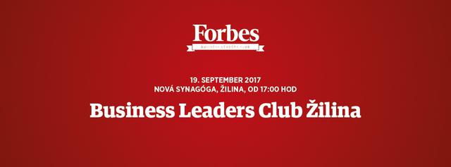 Business Leaders Club Žilina - podujatie na tickpo-sk