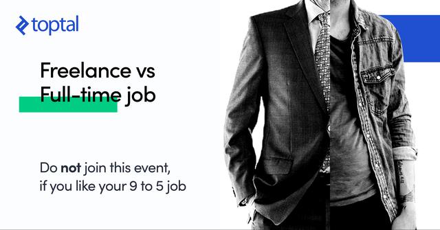 Freelance vs Full-time job by Toptal - podujatie na tickpo-sk